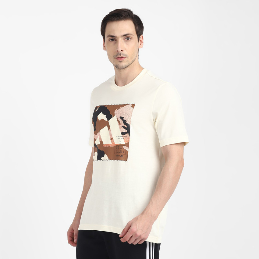 ADIDAS Solid Men Round Neck White T-Shirt - Buy ADIDAS Solid Men Round Neck  White T-Shirt Online at Best Prices in India | Shopsy.in