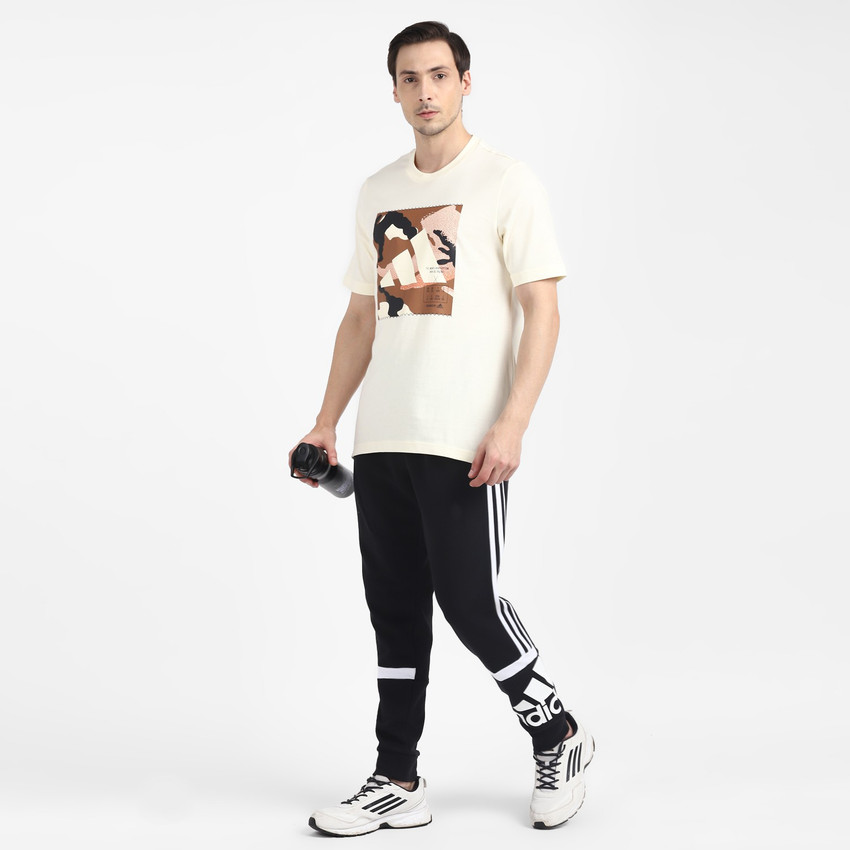 ADIDAS Solid Men Round Neck White T-Shirt - Buy ADIDAS Solid Men Round Neck  White T-Shirt Online at Best Prices in India | Shopsy.in