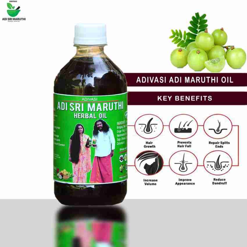 adivasi sri maruthi ADI MARUTHI NATURAL HAIR OIL 500ML Hair Oil - Price in  India, Buy adivasi sri maruthi ADI MARUTHI NATURAL HAIR OIL 500ML Hair Oil  Online In India, Reviews, Ratings