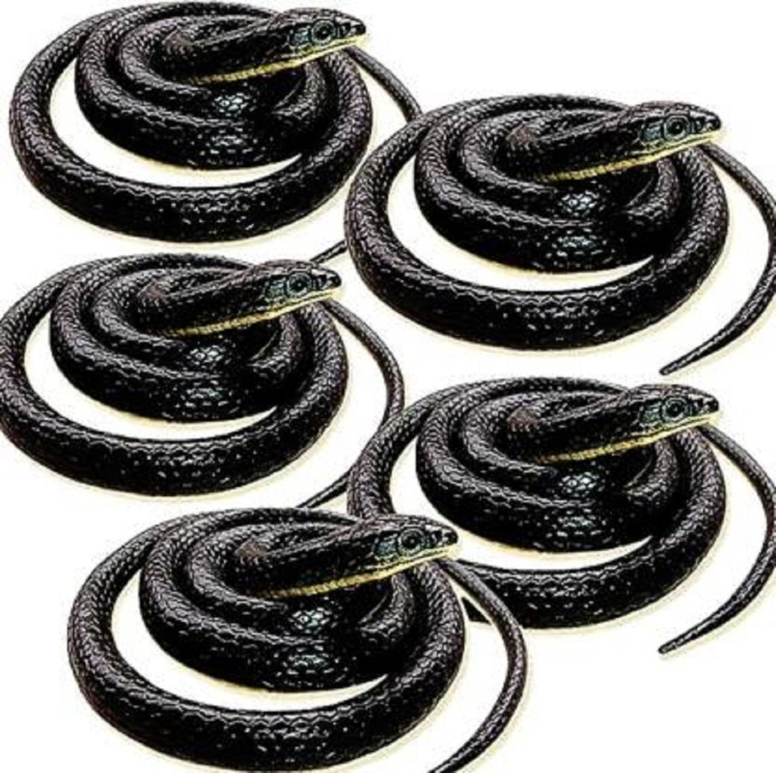 5' Realistic Black Snake Replica Rubber 