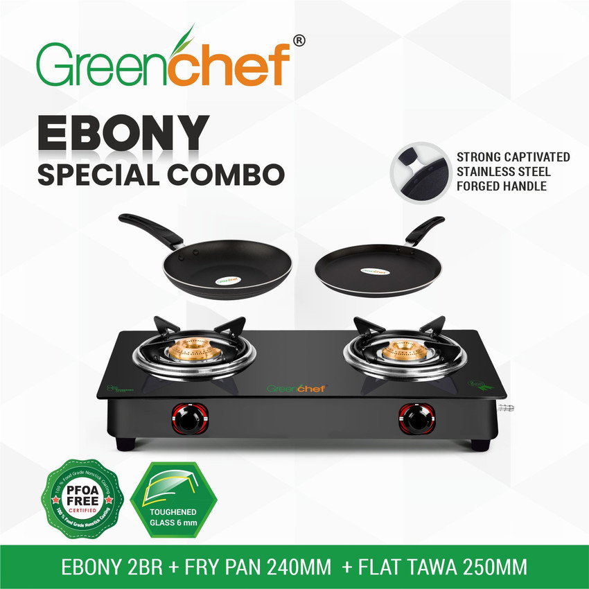 greenchef ebony glass manual gas stove