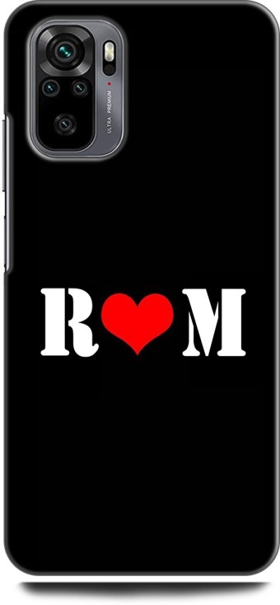 Afterglow Back Cover for REDMI Note 10 R M, R LOVES M, NAME, LETTER,  ALPHABET, RM LOVE, HART - Afterglow : 