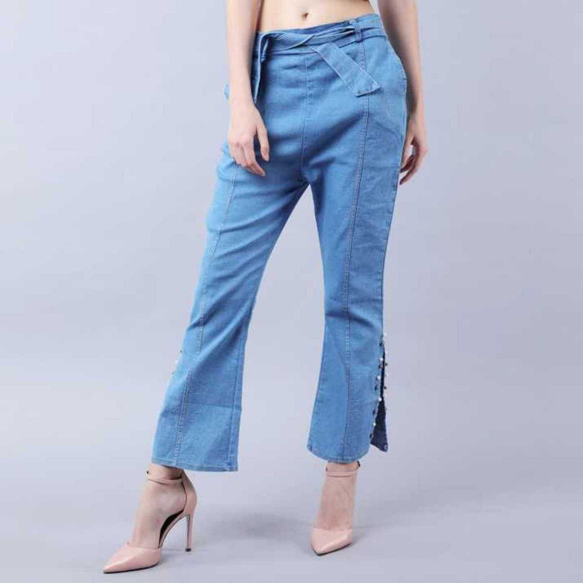 KING DENIM Jogger Fit Women Light Blue 