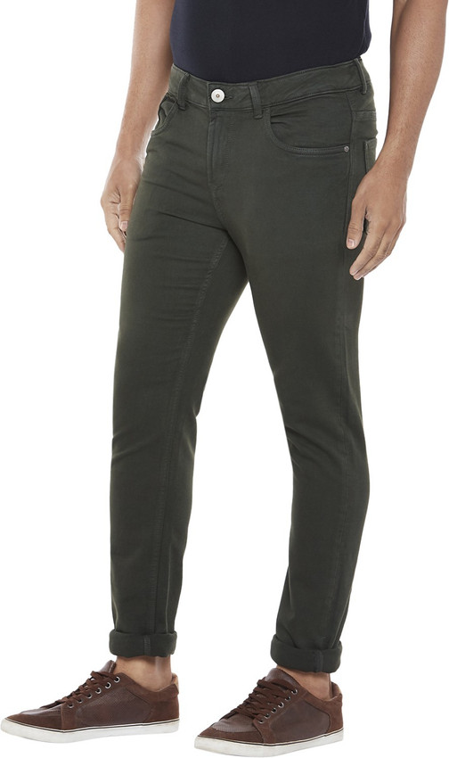 SF Jeans by Pantaloons Skinny Men Green 