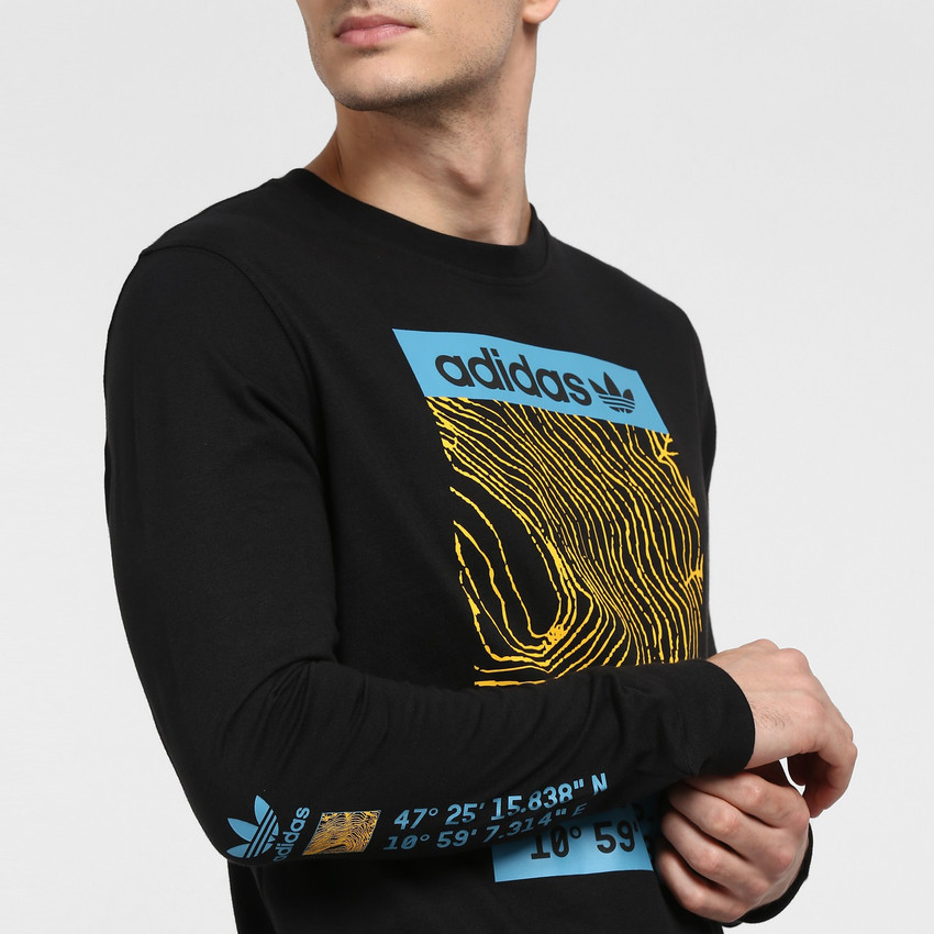 ADIDAS ORIGINALS Printed Men Round Neck 