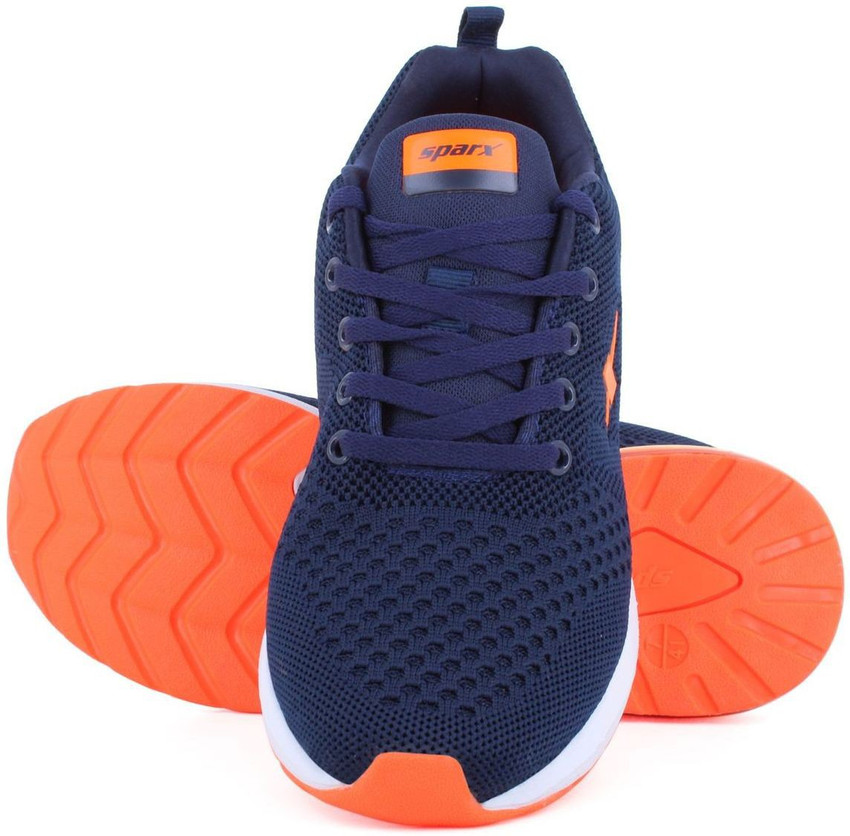 Sparx Men SM-632 Navy Blue Neon Orange 