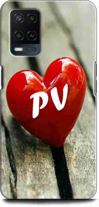 INDICRAFT Back Cover for OPPO A54, CPH2239 P V, P LOVES V, NAME, LETTER, ALPHABET, PV LOVE, HART, BLUE - INDICRAFT : INDICRAFT Back Cover for OPPO A54, CPH2239 P V, P LOVES V, NAME, LETTER, ALPHABET, PV LOVE, HART, BLUE - INDICRAFT :