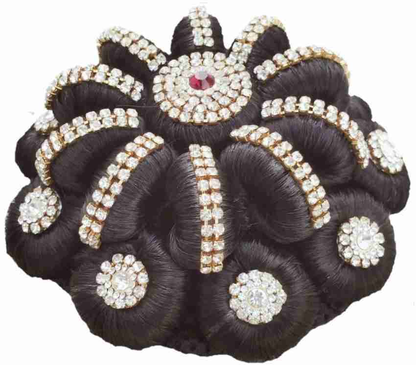 MX WOMEN HAIR STYLE Juda for party and Mariage Functions, Artificial Juda  Accessories For Women & Girls with Stone Work Juda For Wedding Extension  Juda Hair Extension Price in India - Buy