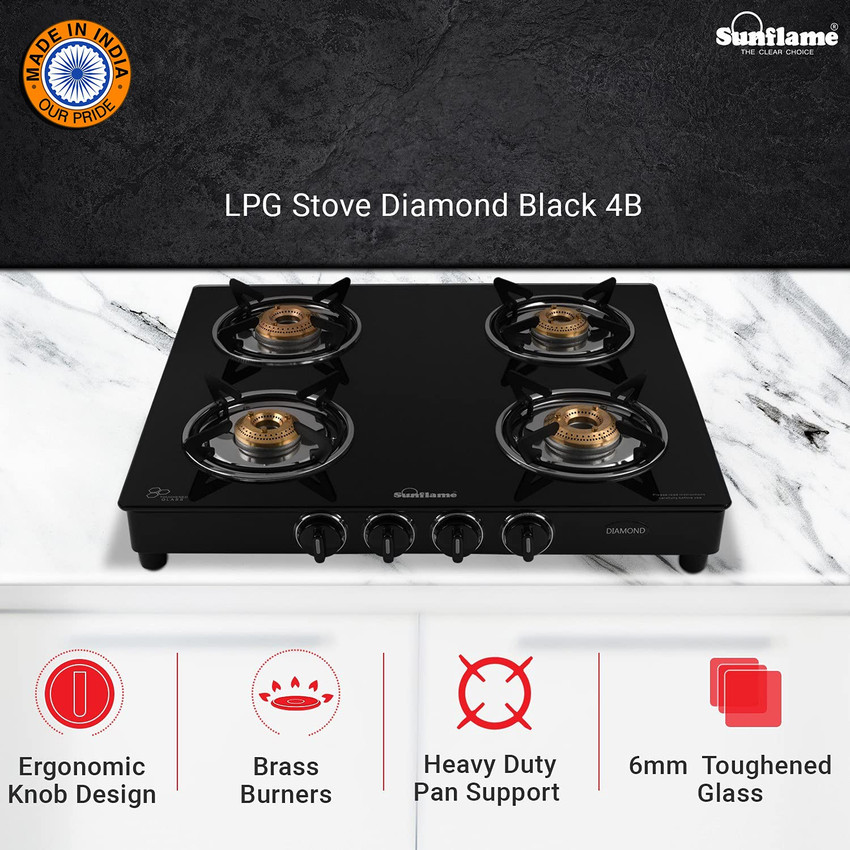 sunflame diamond 3 burner