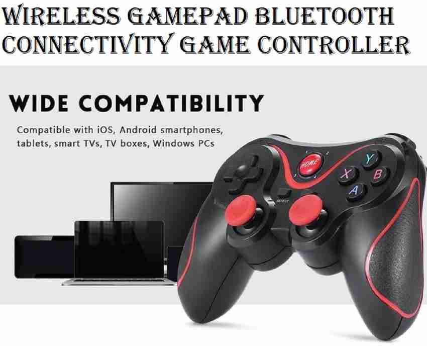 Pxlr Bluetooth Wireless Game Controller For Android Wireless X3 Mobile Gaming Controller With Bracket Support 5 Types Of Device Ios Android Smart T V Pc Pro Bluetooth Gamepad Compatible Switch Joystick Black 1peice Joystick