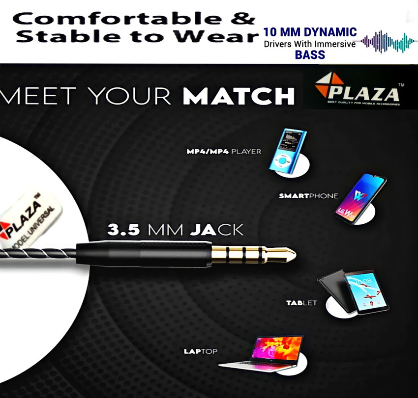 plaza PL-531 Wired Headset Price in 