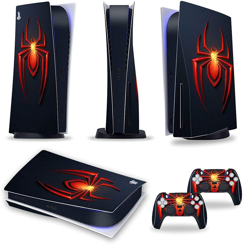 Skinny PS5 Skin Spider-Man Logo for PlayStation 5 Disc Edition 1x Console  Skin, 2x Dualsense Controller Skin (Console And Controller Not Includ)  Gaming Accessory Kit - Skinny : Flipkart.com