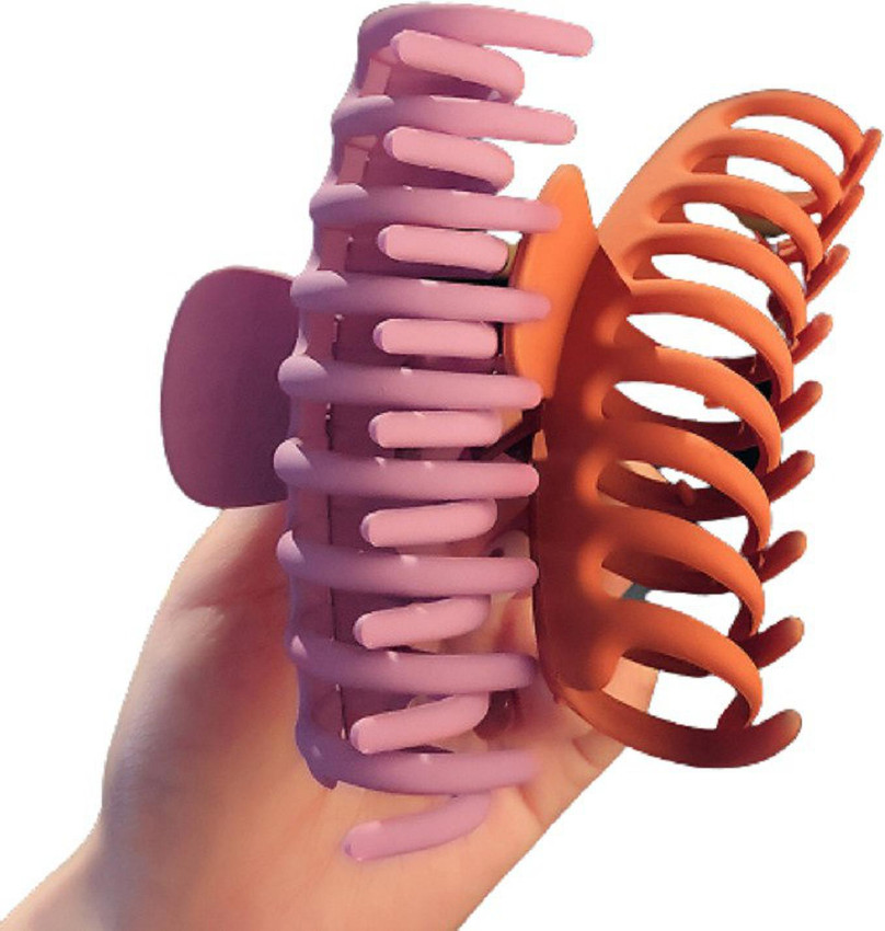 Hair Claw Clips Large Brushed Metal Hair Jaw Clips, Strong Hold Hair