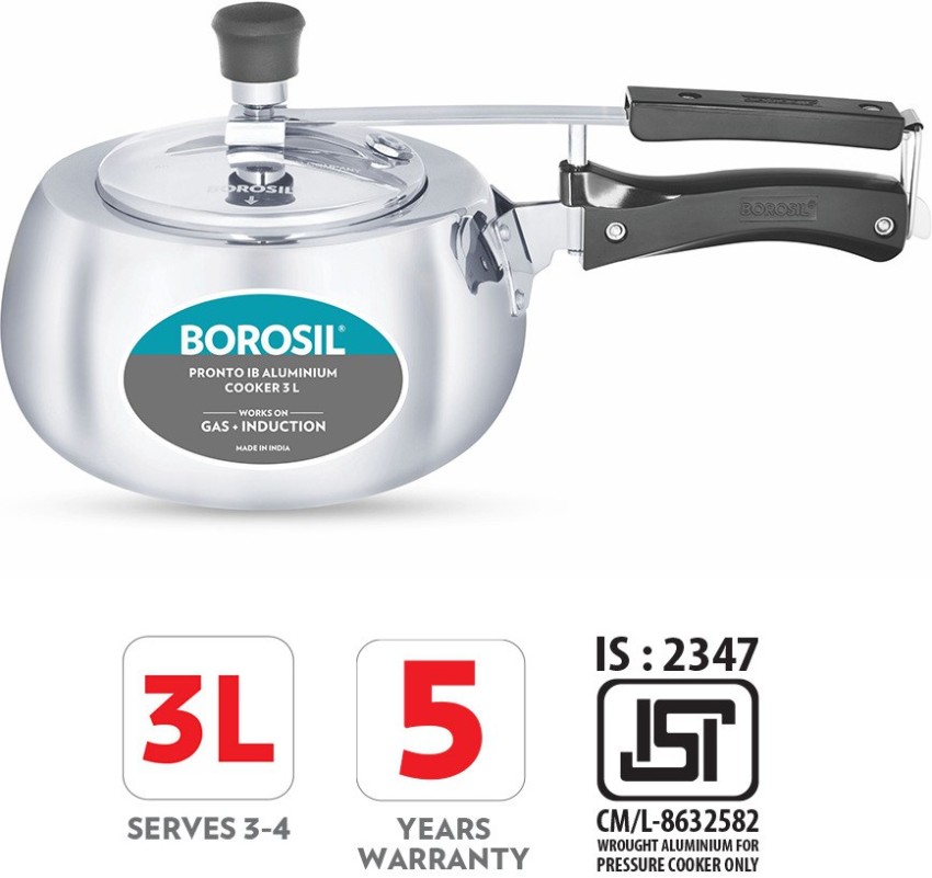 borosil cooker 3 litre price