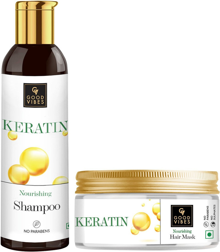 GOOD VIBES Keratin Hair Care Combo (Shampoo 200ml & Hair Mask 200 g) Price in India - Buy GOOD VIBES Keratin Hair Care Combo (Shampoo 200ml & Hair Mask 200 g) online GOOD VIBES Keratin Hair Care Combo (Shampoo 200ml & Hair Mask 200 g) Price in India - Buy GOOD VIBES Keratin Hair Care Combo (Shampoo 200ml & Hair Mask 200 g) online