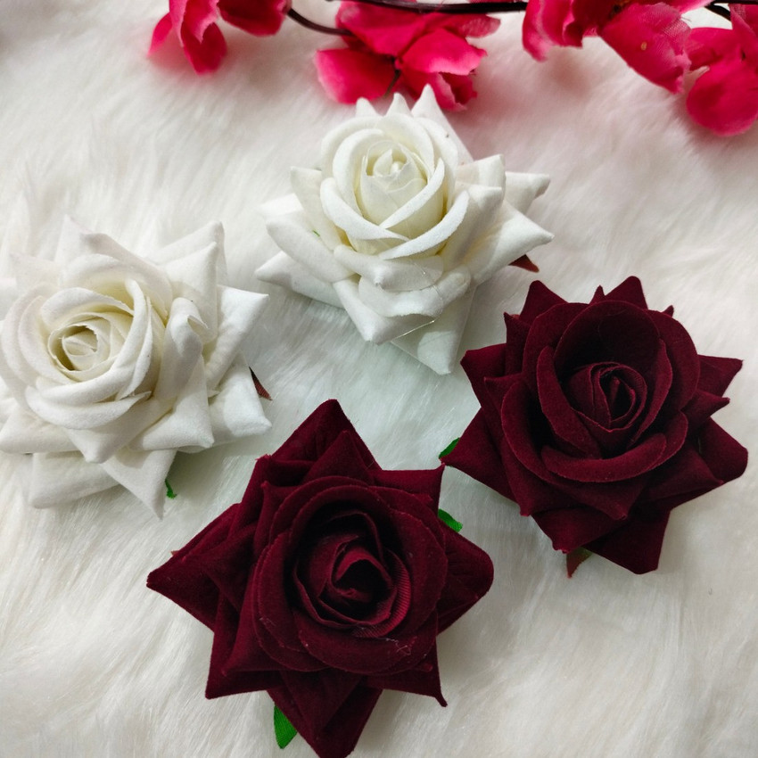 Swastik Creation Rose Flowers Hair Clips/Pins/Juda Clip For Women's and Girls Hair Accessories Pack OF 4 Clips (White & Maroon) Hair Clip Price in India - Buy Swastik Creation Rose Flowers Hair Swastik Creation Rose Flowers Hair Clips/Pins/Juda Clip For Women's and Girls Hair Accessories Pack OF 4 Clips (White & Maroon) Hair Clip Price in India - Buy Swastik Creation Rose Flowers Hair
