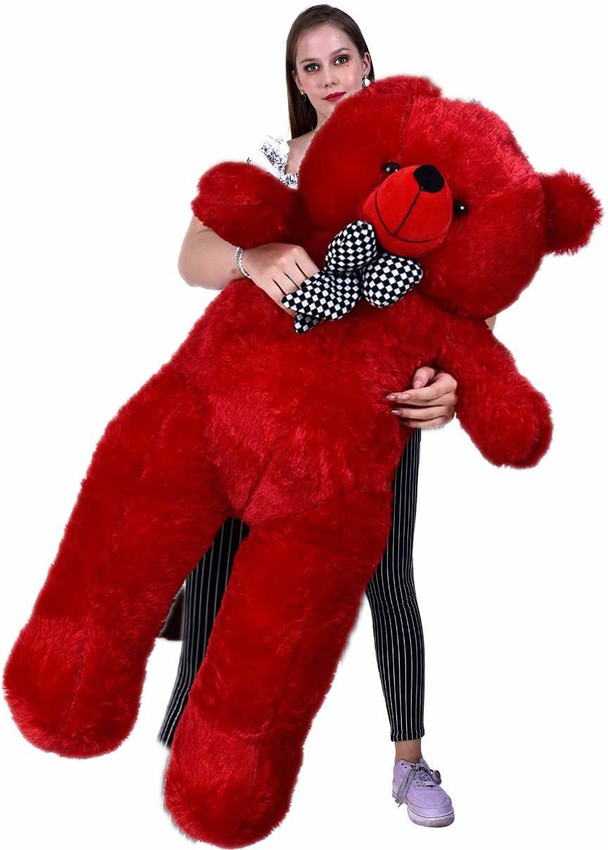teddy bear 5 feet red