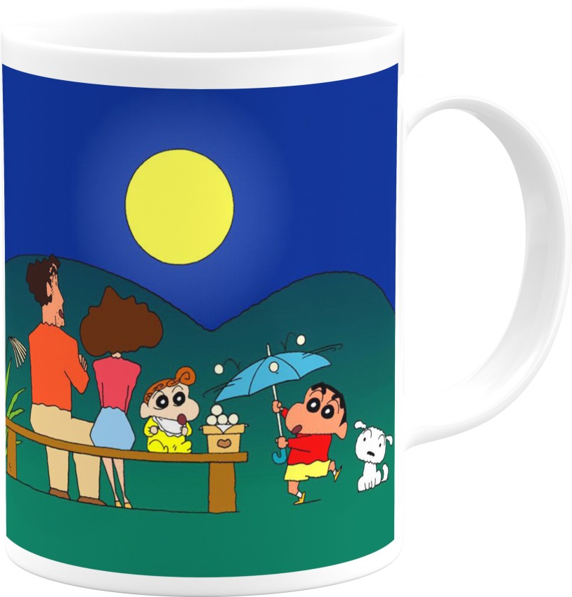 PrintingZone Shinchan Gift For Kids Children Son Baby Babies Husband Wife  Family Cousins Girls Boys Friends Party Happy Birthday Hd Printed Shinchan  Cup|Shinchan With Faimily Microwave Safe(J) Ceramic Coffee Mug Price in