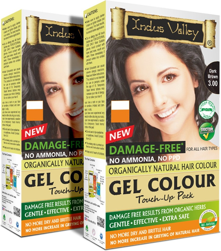 Indus Valley Damage Free Gel Dark Brown Hair Color Touch-up Pack - Pack of 2 , Dark Brown - Price in India, Buy Indus Valley Damage Free Gel Dark Brown Hair Indus Valley Damage Free Gel Dark Brown Hair Color Touch-up Pack - Pack of 2 , Dark Brown - Price in India, Buy Indus Valley Damage Free Gel Dark Brown Hair