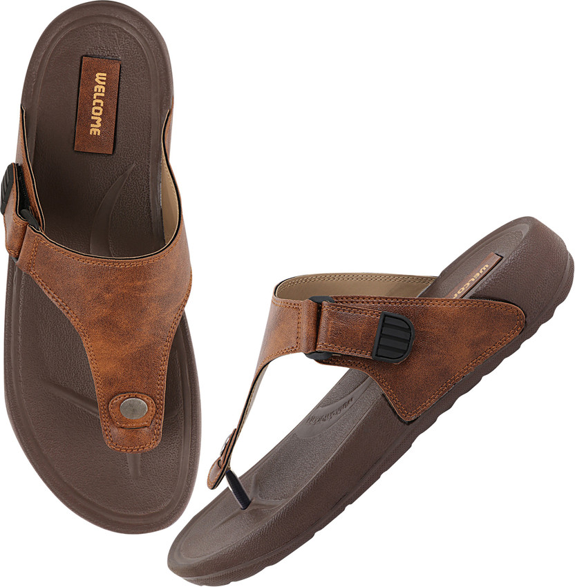 WELCOME Men Brown Sandals - Buy WELCOME 