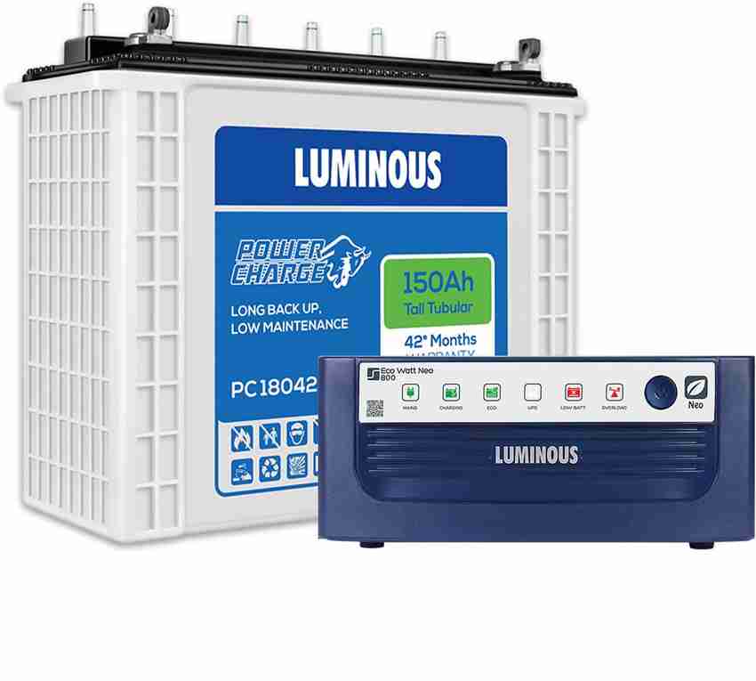 Luminous Eco Watt Neo 800 Inverter Pc Tubular Inverter Battery Price In India Buy Luminous Eco Watt Neo 800 Inverter Pc Tubular Inverter Battery Online At Shopsy In