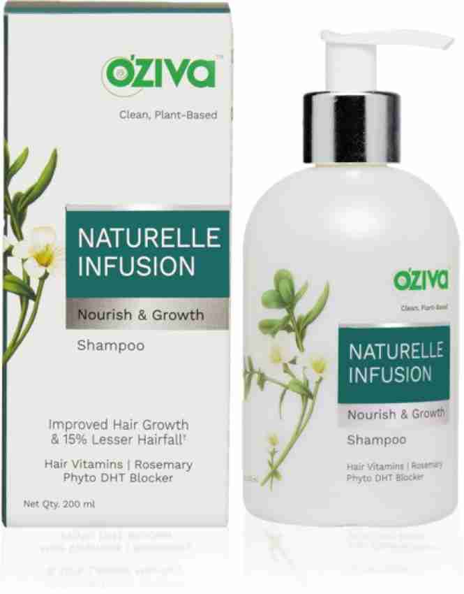 OZiva Naturelle Infusion Nourish & Growth Shampoo for Hairfall Reduction &  Better Volume - Price in India, Buy OZiva Naturelle Infusion Nourish &  Growth Shampoo for Hairfall Reduction & Better Volume Online