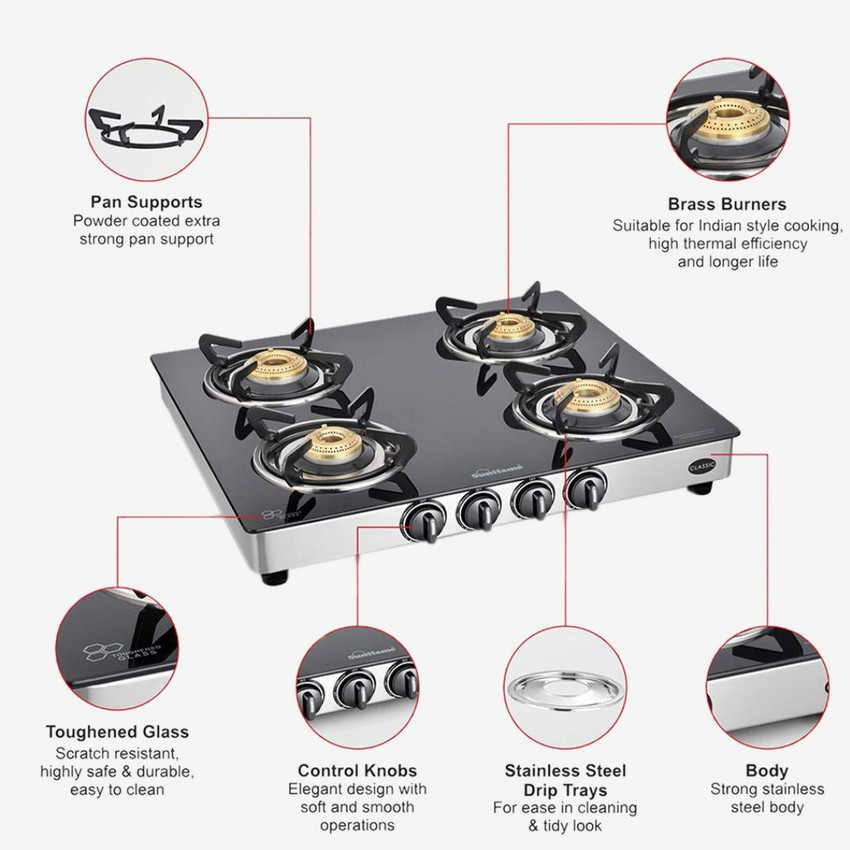 sunflame gas stove crown