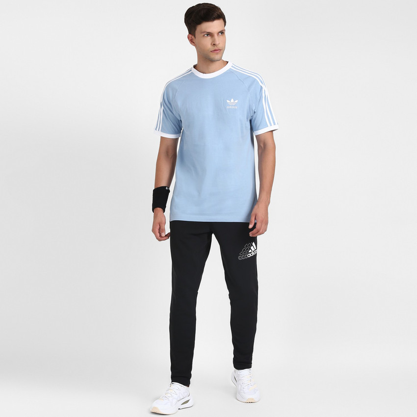ADIDAS ORIGINALS Striped Men Round Neck 