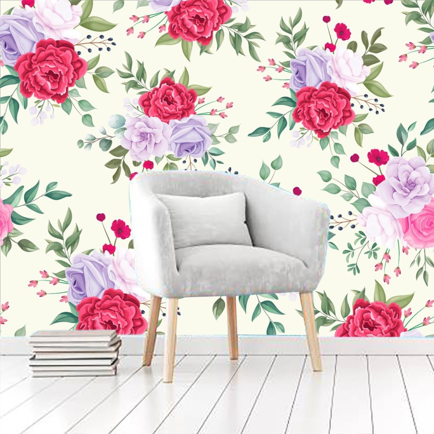 HD PRINT HOUSE Floral & Botanical Multicolor Wallpaper Price in India - Buy  HD PRINT HOUSE Floral & Botanical Multicolor Wallpaper online at 