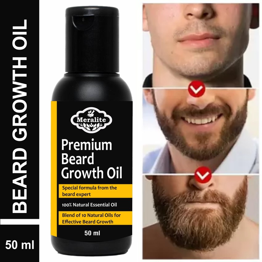 Meralite Premium Beard Growth Oil For Men Beard Softener Soft and Shine Hair  Oil - Price in India, Buy Meralite Premium Beard Growth Oil For Men Beard  Softener Soft and Shine Hair