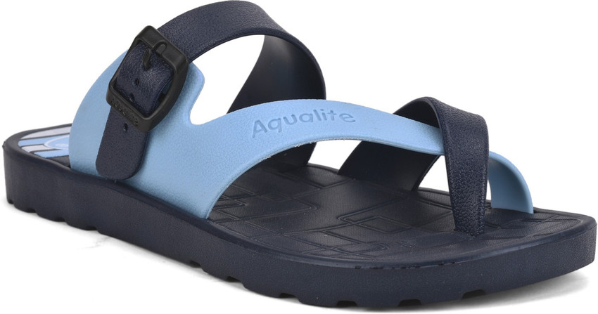Buy Aqualite Men Navy, Blue Sandals 