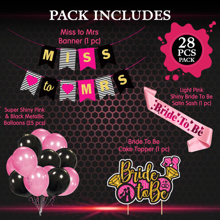 Zyozi Bridal Shower Bachelorette Party Set Pack Of 28 Price In India Buy Zyozi Bridal Shower Bachelorette Party Set Pack Of 28 Online At Shopsy In