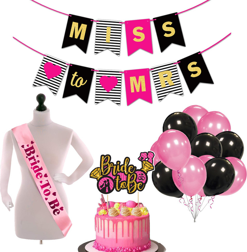 Zyozi Bridal Shower Bachelorette Party Set Pack Of 28 Price In India Buy Zyozi Bridal Shower Bachelorette Party Set Pack Of 28 Online At Shopsy In