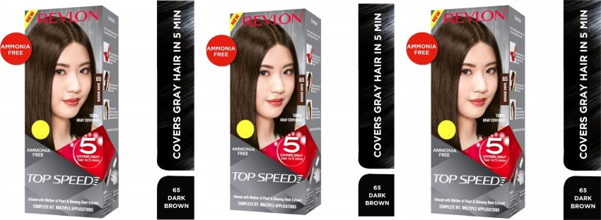 Buy Revlon Instant Hair Color Top Speed 1 Natural Black 60g Online at Best  Prices in India  Beauty Palace