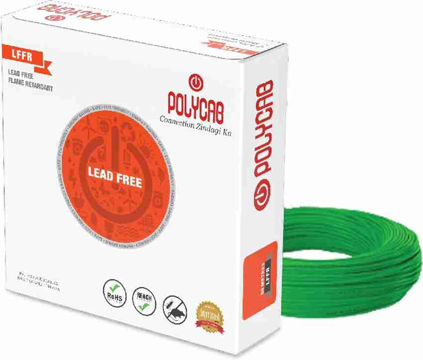 Polycab Flame Retardant Lead Free Pvc 2 5 Sq Mm Green 90 M Wire Price In India Buy Polycab Flame Retardant Lead Free Pvc 2 5 Sq Mm Green 90 M Wire Online At Shopsy In