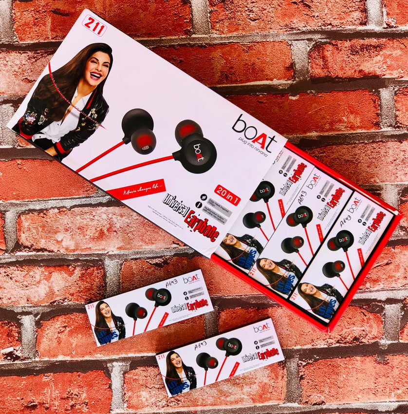 One Beat a Time Bass Head Earphone With Mic Wired Headset Price in