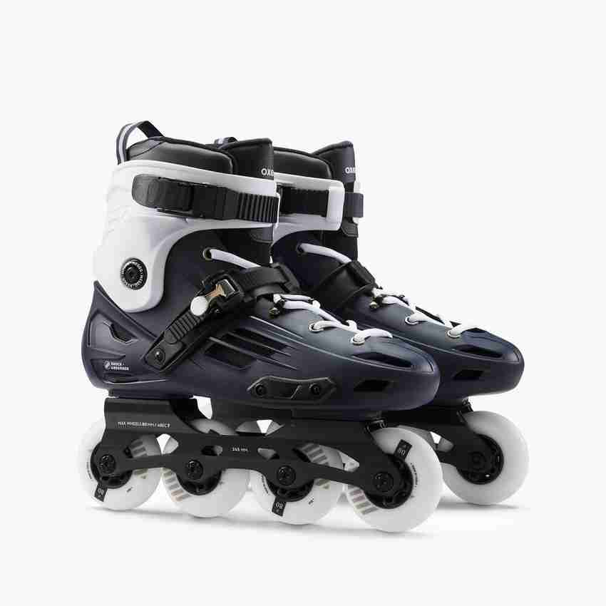 Oxelo By Decathlon Adult Freeride Hardboot Inline Skates Mf500 Blue White In Line Skates Size Uk 3 Eu 36 Uk Buy Oxelo By Decathlon Adult Freeride Hardboot Inline Skates Mf500