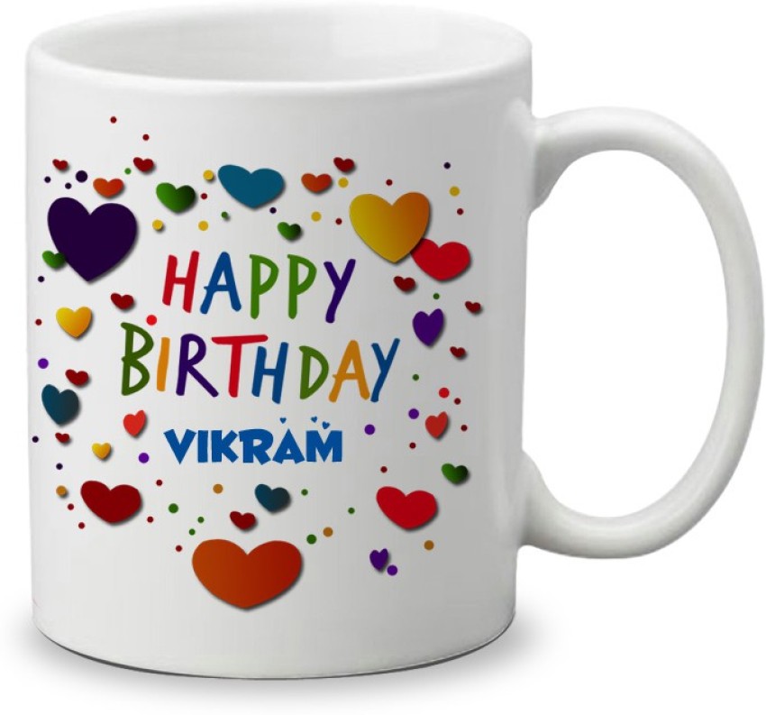 Gifts Zone Happy Birthday Vikram Printed Coffee 350ml Ceramic Coffee Mug  Price in India - Buy Gifts Zone Happy Birthday Vikram Printed Coffee 350ml  Ceramic Coffee Mug online at 