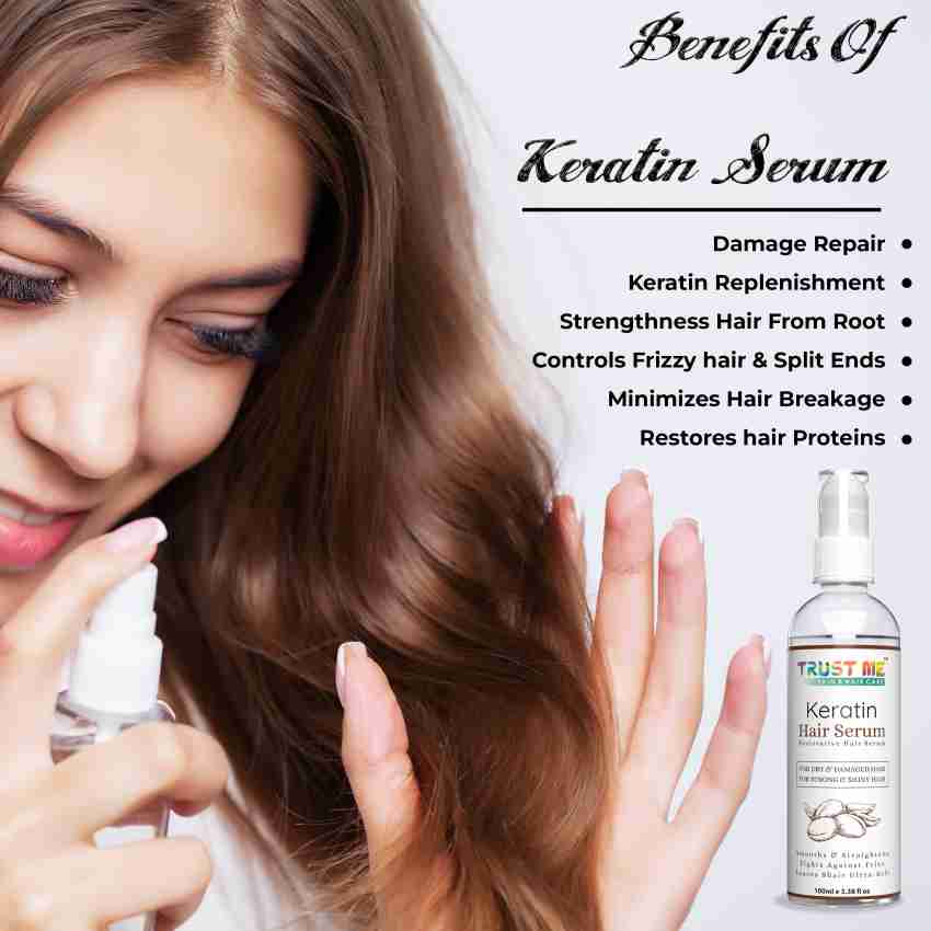 Trust Me Keratin Hair Serum For Dry & Damaged Hair (100ml) - Price in  India, Buy Trust Me Keratin Hair Serum For Dry & Damaged Hair (100ml)  Online In India, Reviews, Ratings