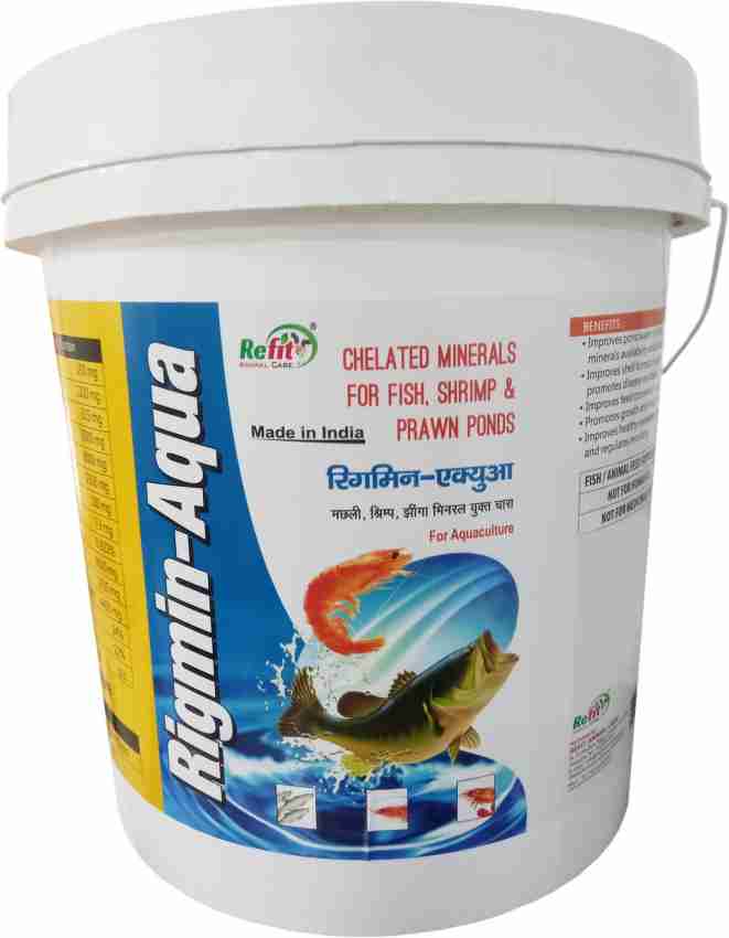 REFIT ANIMAL CARE Chelated Mineral Mixture for Fish, Prawn, Shrimp &  Aquaculture Pet Health Supplements Price in India - Buy REFIT ANIMAL CARE  Chelated Mineral Mixture for Fish, Prawn, Shrimp & Aquaculture