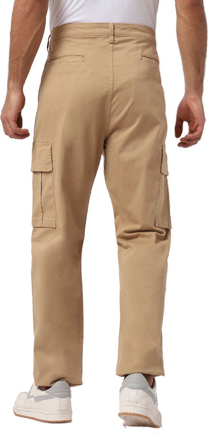 BEWAKOOF Slim Fit Men Brown Trousers 