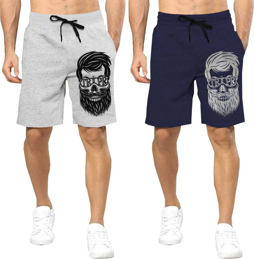 TRIPR Printed Men Dark Blue, Grey 