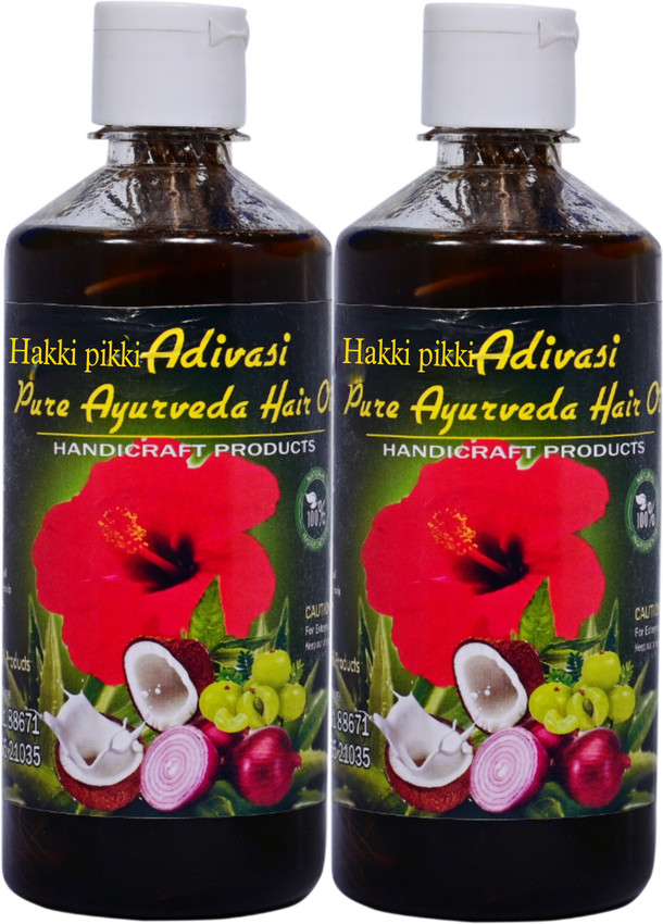 Hakki Pikki Adivasi Hair Oil for Strong Hair Growth & Hair Fall Control (500Ml) (Pack of 2) Hair Oil - Price in India, Buy Hakki Pikki Adivasi Hair Oil for Strong Hair Hakki Pikki Adivasi Hair Oil for Strong Hair Growth & Hair Fall Control (500Ml) (Pack of 2) Hair Oil - Price in India, Buy Hakki Pikki Adivasi Hair Oil for Strong Hair