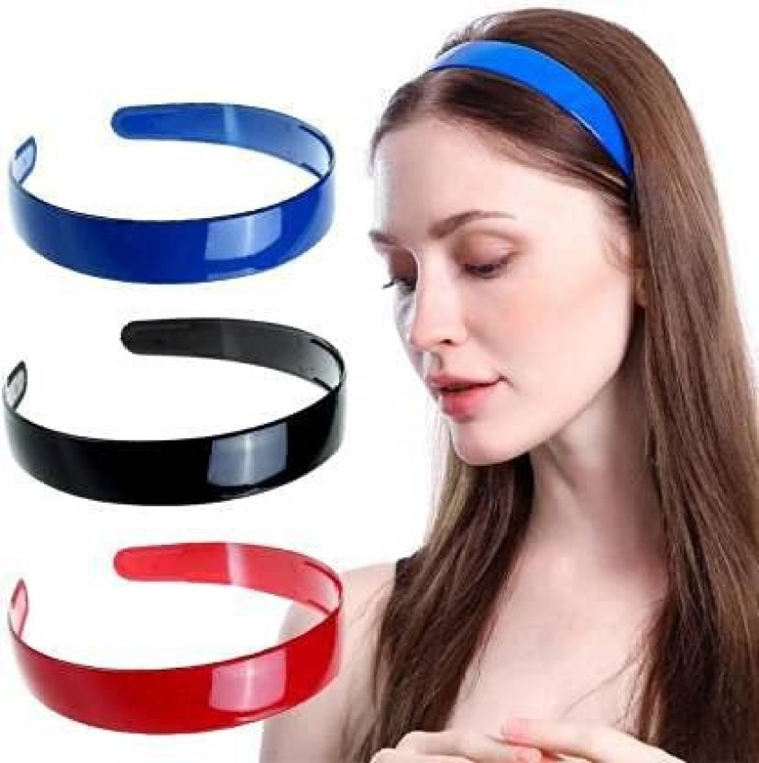 5 Pieces mix colors plastic Hair Band pastel translucent blank headband plastic  hair bands