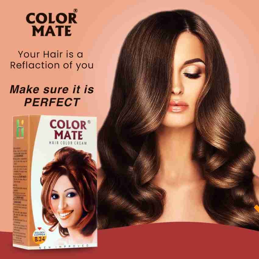 COLOR MATE Cream , Copper Red, Golden Copper - Price in India, Buy COLOR  MATE Cream , Copper Red, Golden Copper Online In India, Reviews, Ratings &  Features 