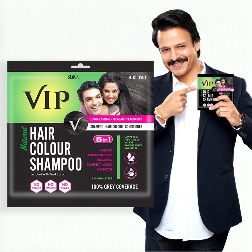 VIP Hair Colour Shampoo, 20ml (Pack of 11) , Black - Price in India, Buy VIP  Hair Colour Shampoo, 20ml (Pack of 11) , Black Online In India, Reviews,  Ratings & Features 