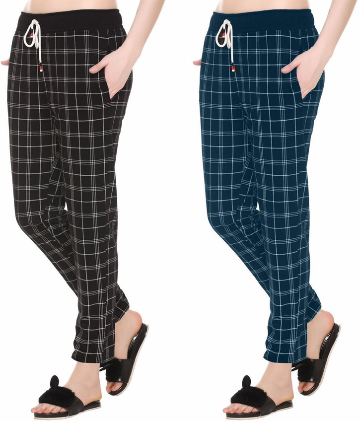 Checkered track pants womens new arrivals