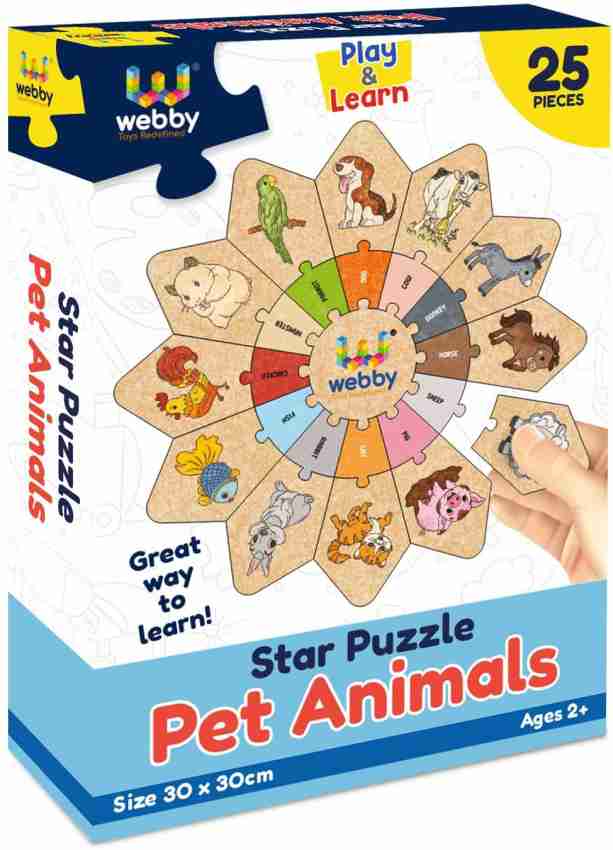 Lattice Domestic Animals - Star Jigsaw Puzzle, Toy for 2+ Years Kid (25  Pcs) - Domestic Animals - Star Jigsaw Puzzle, Toy for 2+ Years Kid (25 Pcs)  . shop for Lattice products in India. 