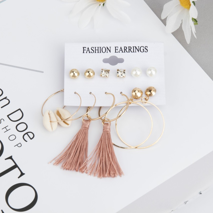 Flipkartcom  Buy ARZONAI Celebrity style banquet super fairy butterfly tassel  earrings for women  Girls Metal Stud Earring Online at Best Prices in India