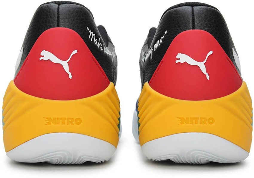 PUMA Fusion Nitro Black Fives Basketball Shoes For Men - Buy PUMA 